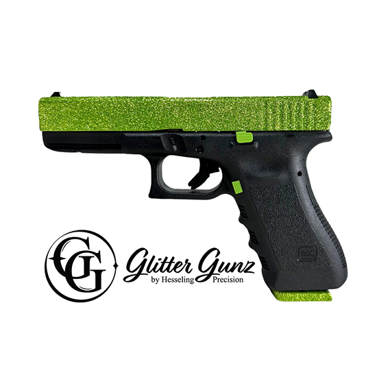 GLOCK 17 GEN3 9MM ZOMBIE GREEN GLITTER GUNZ - Pistols